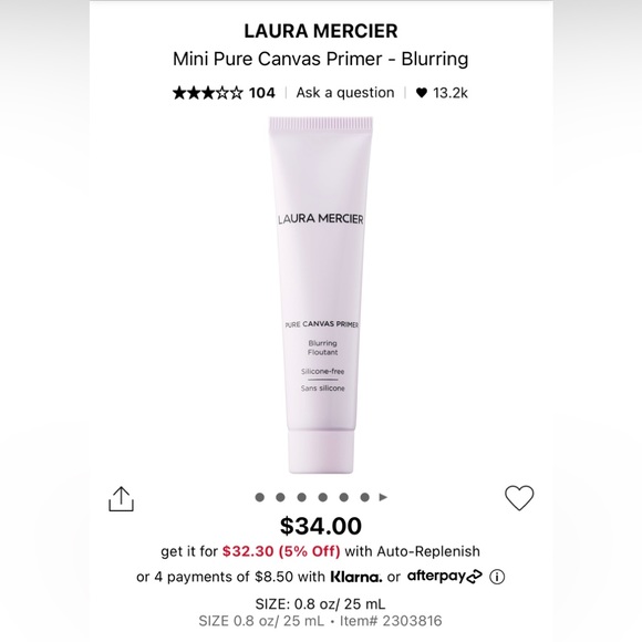 Laura Mercier Pure Canvas Primer 30ml - Picture 2 of 2